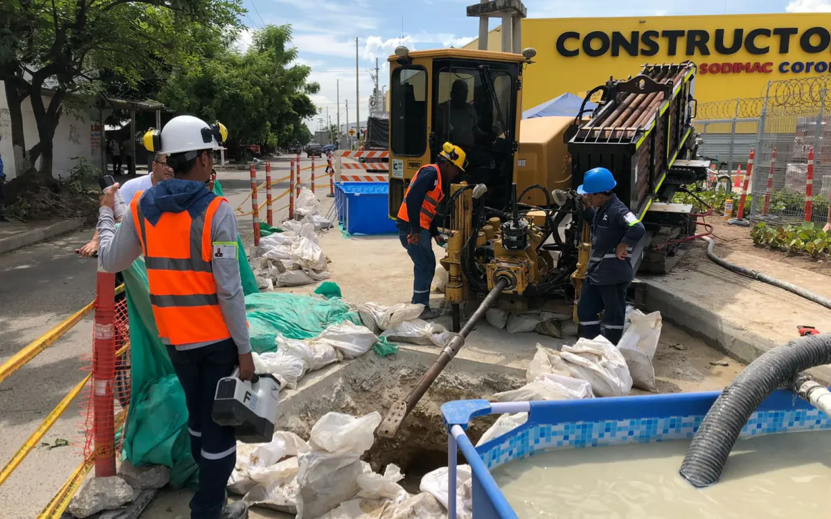Real HDD operation with personnel and equipment in the field