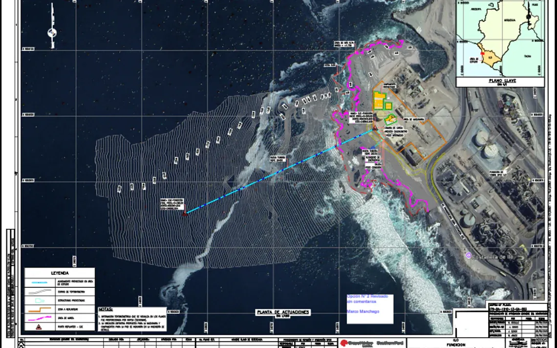 Engineering of two Shore Approaches for a WWTP in Peru